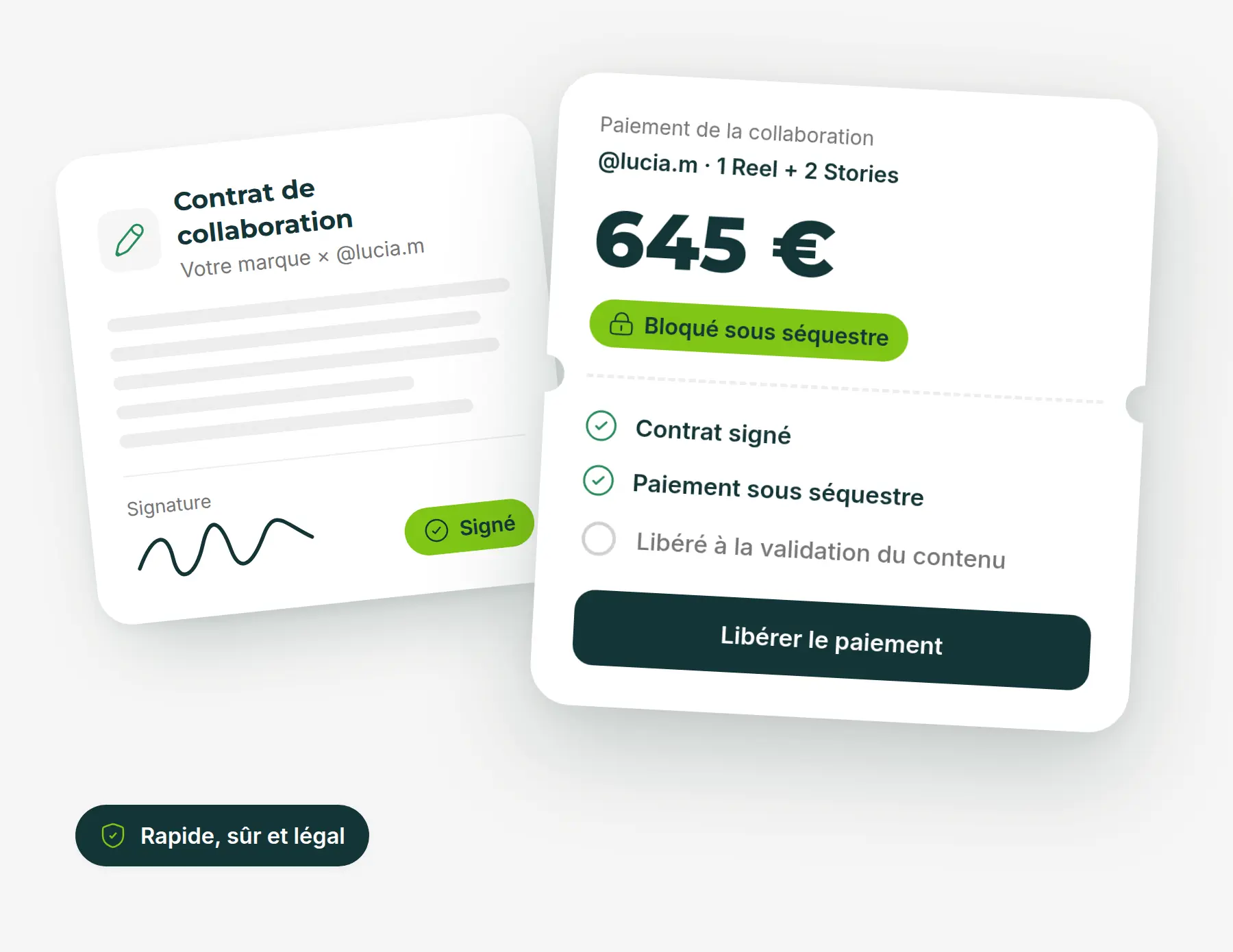 Paiements et contrats